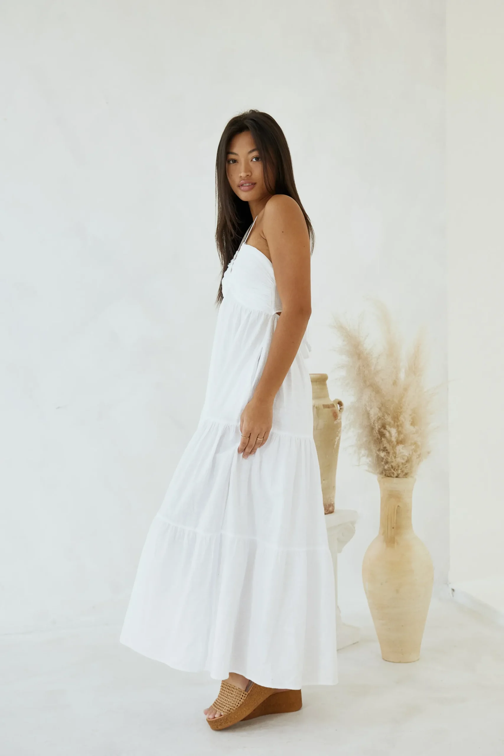 Blanco By Nature Carlotta Maxi Dress>Women Dresses|Prints