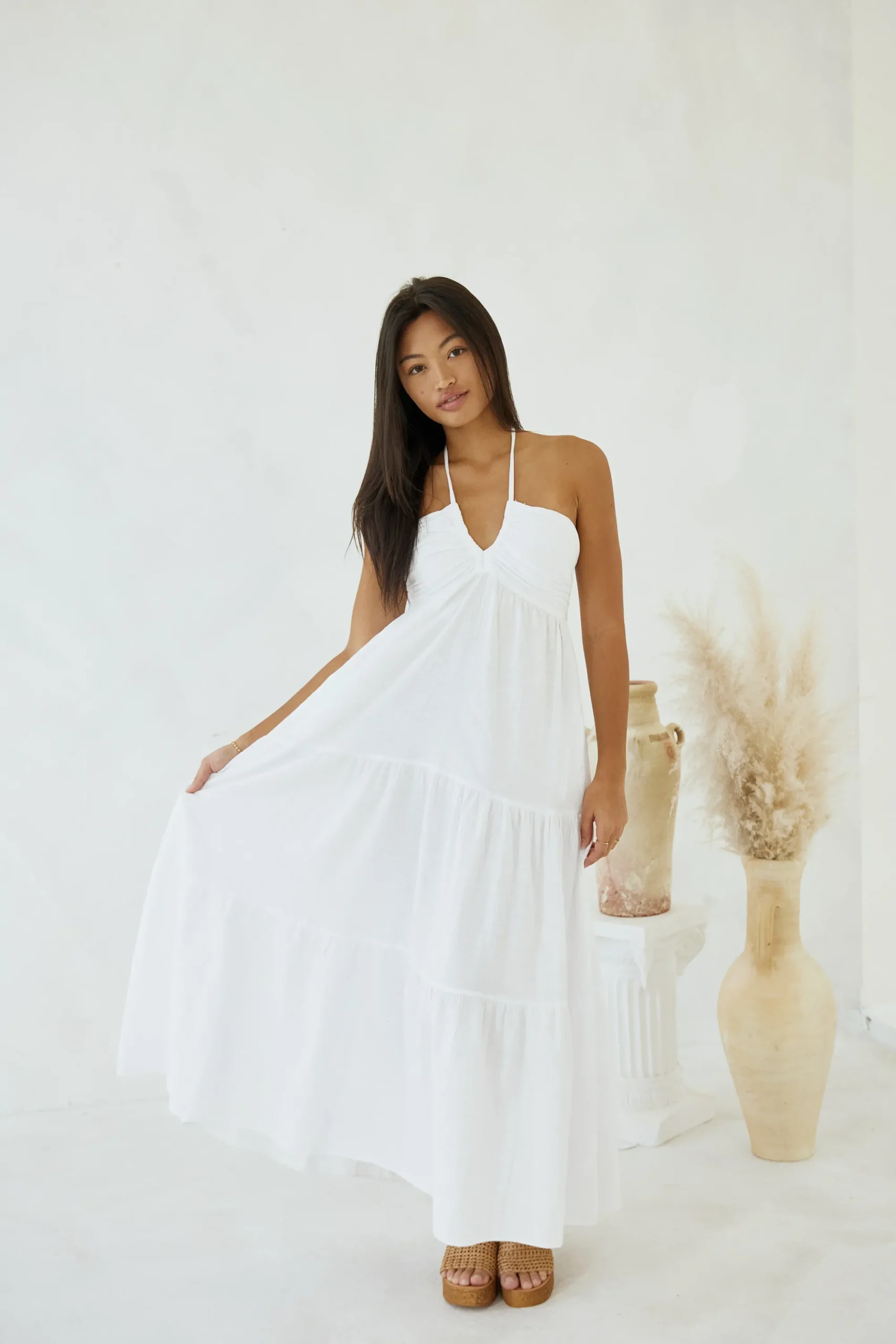 Blanco By Nature Carlotta Maxi Dress>Women Dresses|Prints