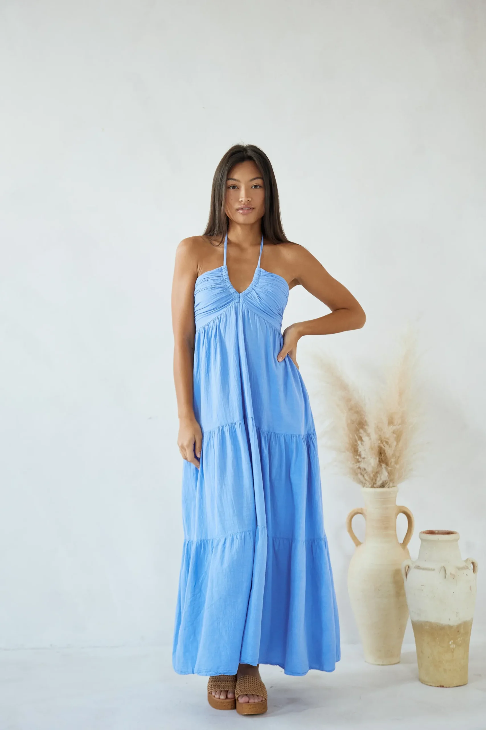 Blanco By Nature Carlotta Maxi Dress>Women Dresses|Prints