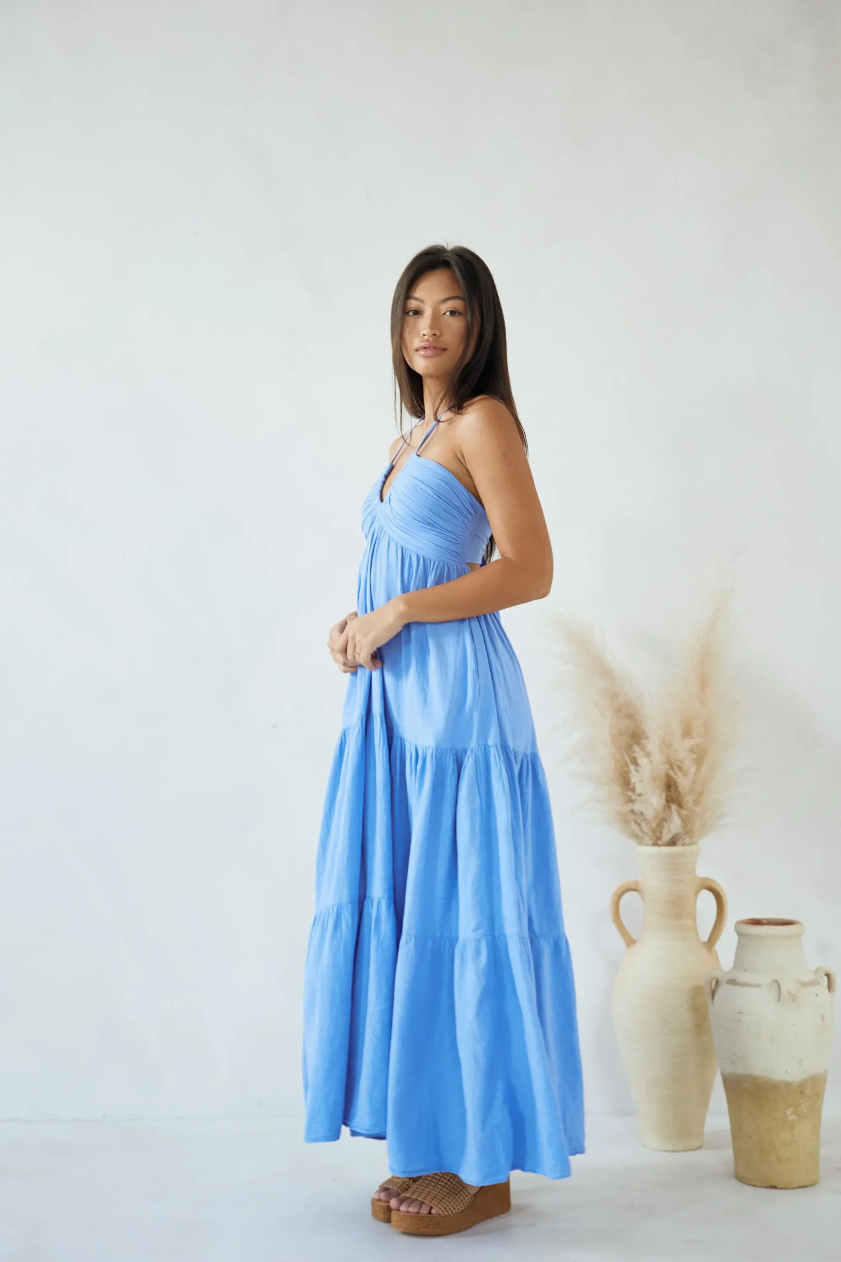 Blanco By Nature Carlotta Maxi Dress>Women Dresses|Prints