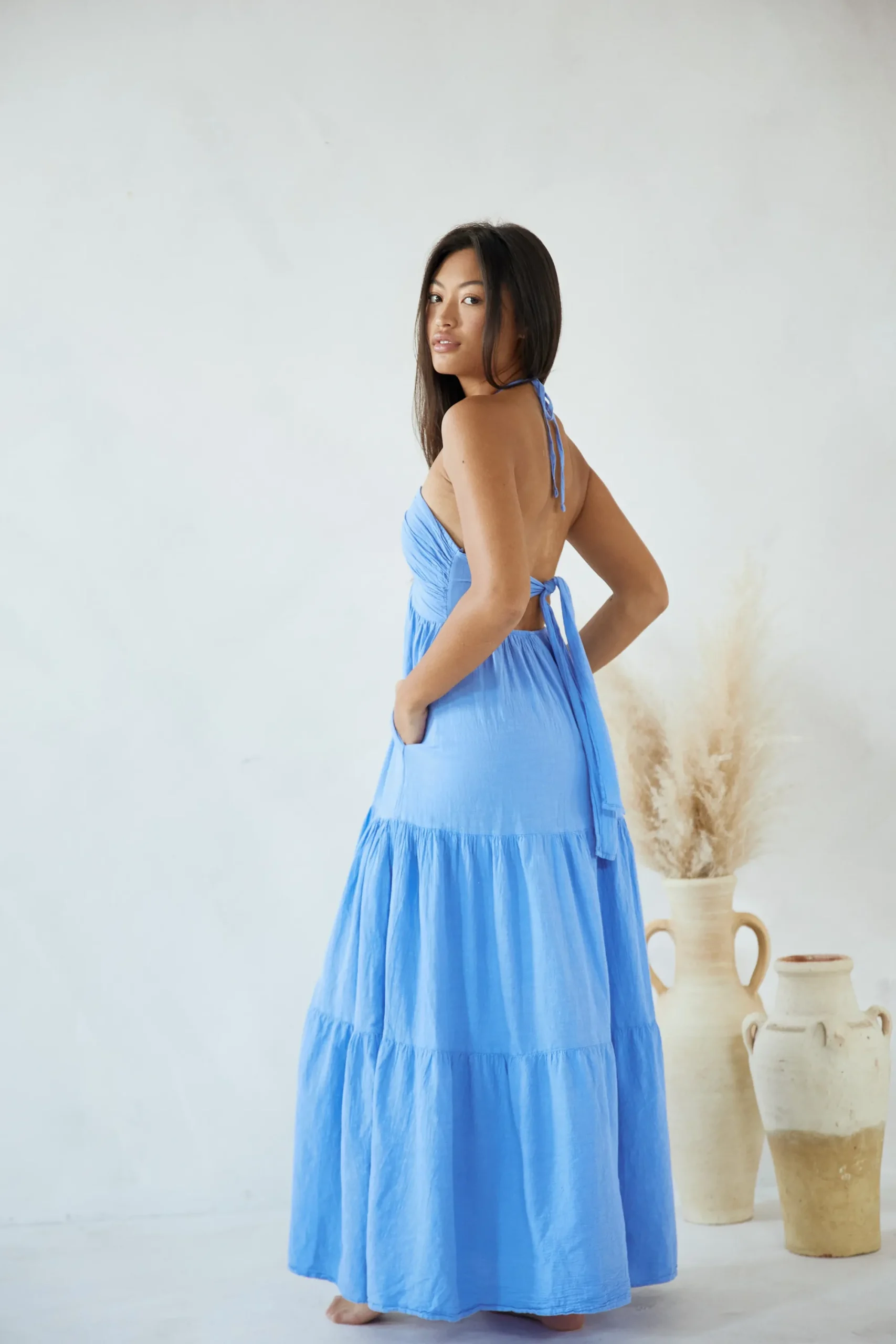 Blanco By Nature Carlotta Maxi Dress>Women Dresses|Prints