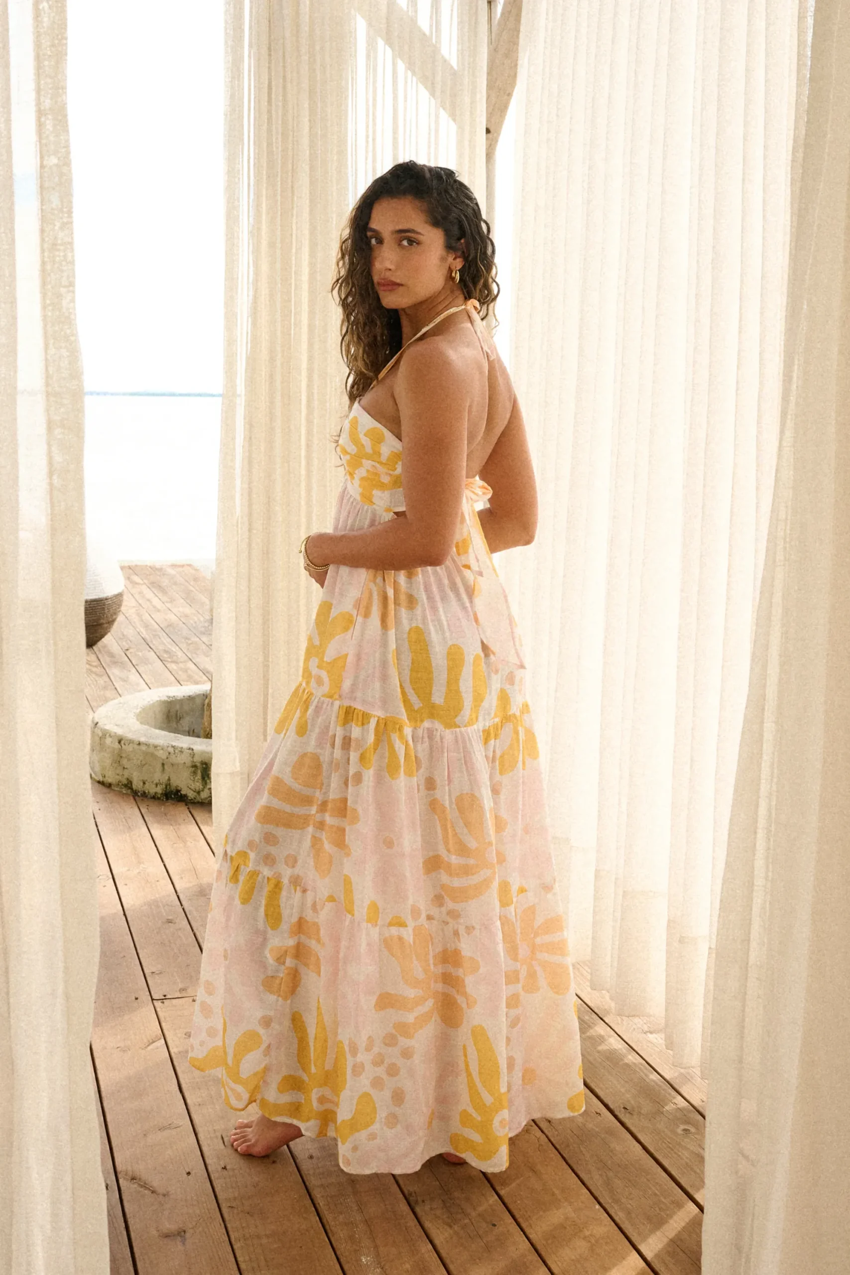 Blanco By Nature Carlotta Maxi Dress>Women Dresses|Prints