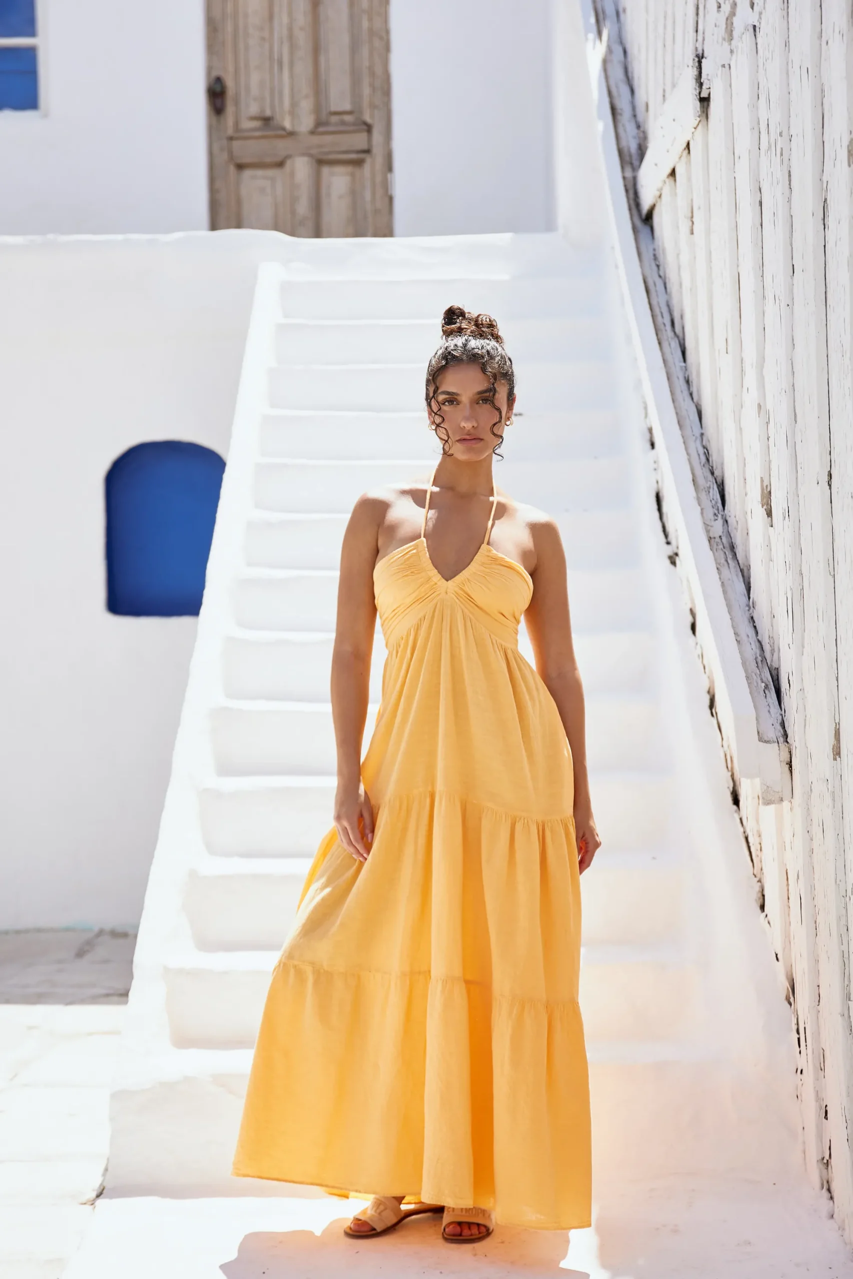 Blanco By Nature Carlotta Maxi Dress>Women Dresses|Prints