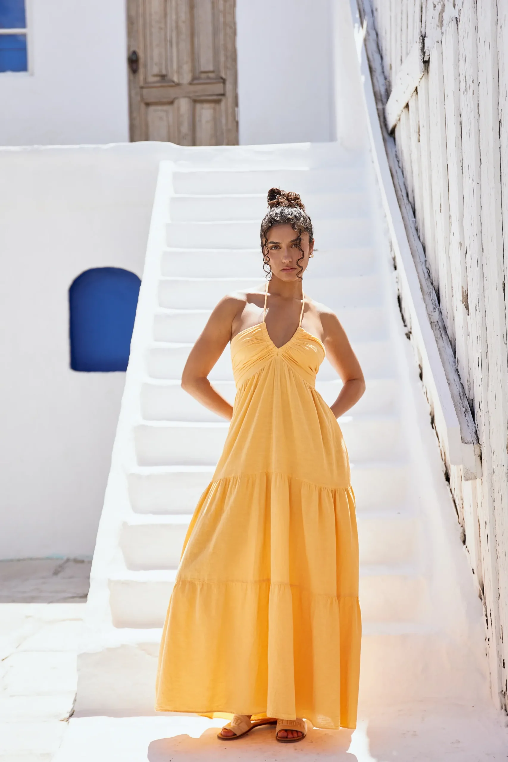 Blanco By Nature Carlotta Maxi Dress>Women Dresses|Prints