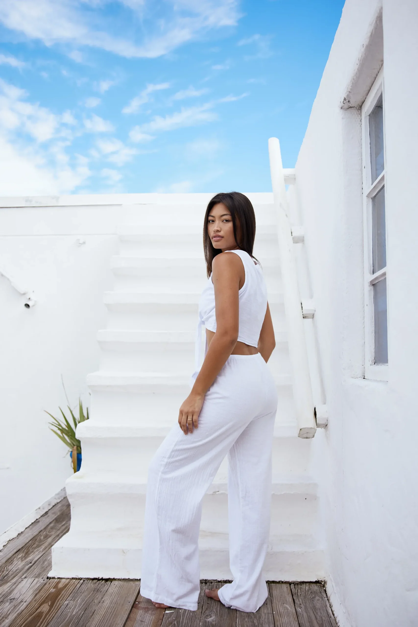 Blanco By Nature Lotus Top>Women Tops|Vacation Shop